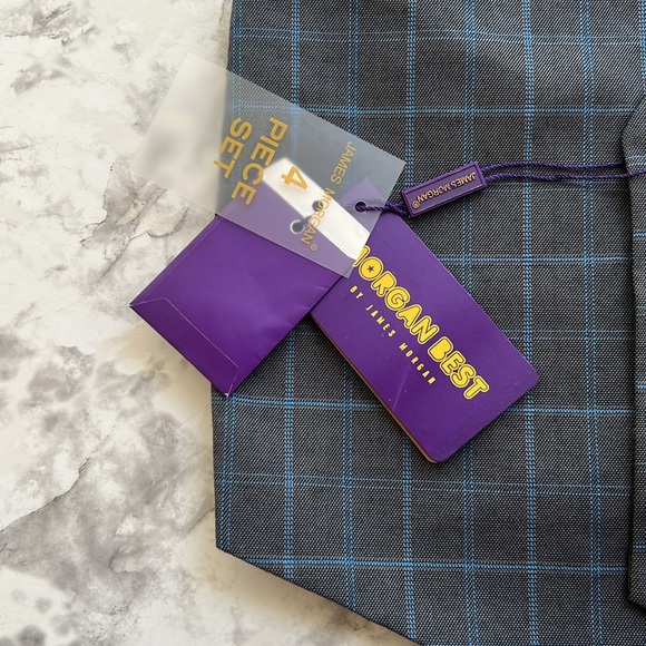 NWT JAMES MORGAN Little boy vest & pantsuit set size 6 - Picture 6 of 7